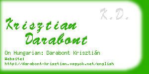 krisztian darabont business card
